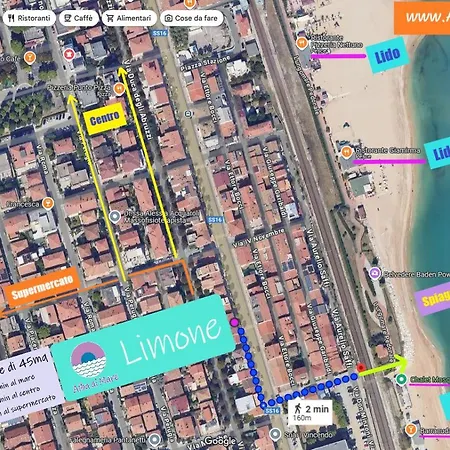 Apartament Conero-alba Al Mare-limone-2 Min Dal Mare Porto Potenza Picena